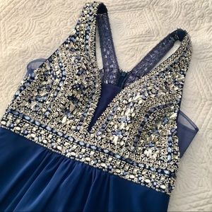 Gorgeous Faviana Prom Dress Royal Blue Size 8